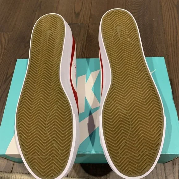 Nike SB Blazer Court Skate Shoes Men's Size 11 Gym Red/ White CV1658-600 - Picture 6 of 7